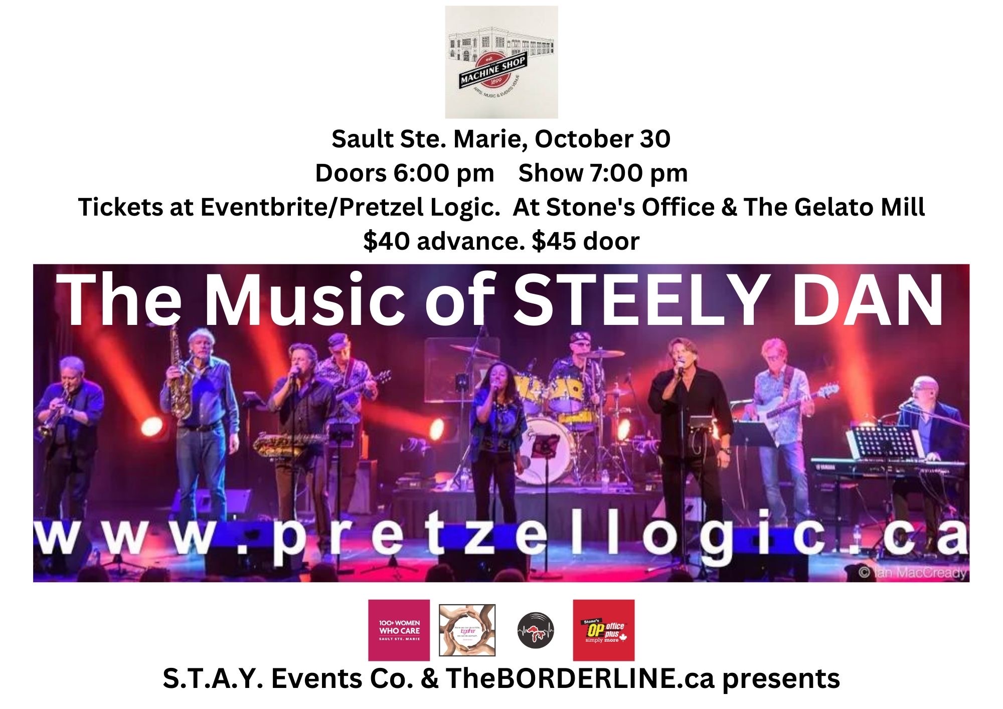 PRETZEL LOGIC – Tribute to STEELY DAN @ The Machine Shop OCT. 30