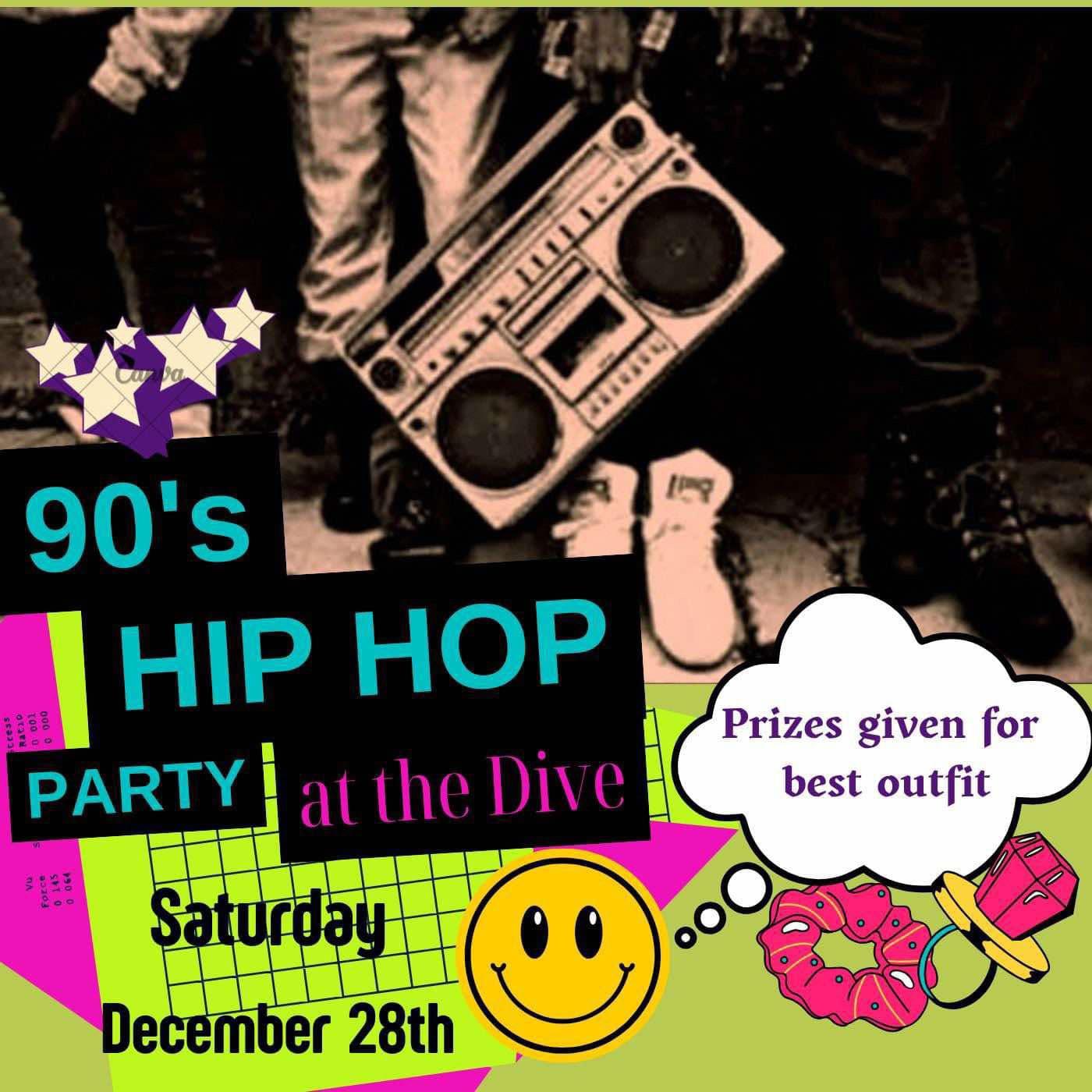 Poster For Hip Hop party at the Dive