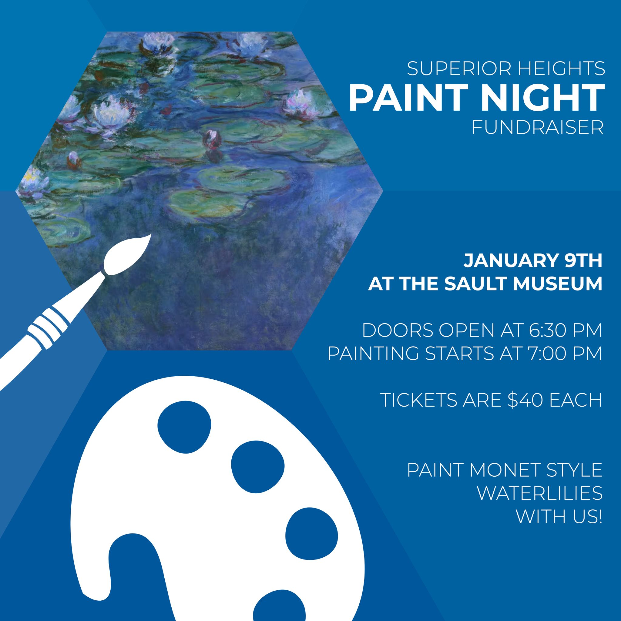 Poster for Paint Night presented by Superior Nights