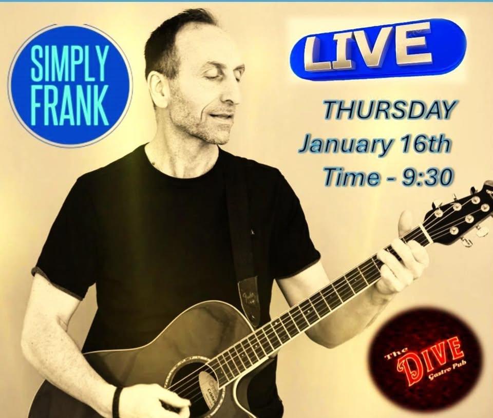 Poster for Simply Frank at the Dive